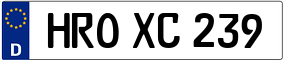 Trailer License Plate